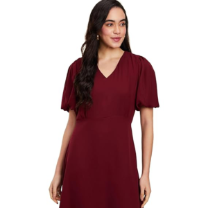 Symbol Premium Women's Fit & Flare Dress (Below Knee Length | Stylish | Back Bow Tie) (Available in Plus Sizes)